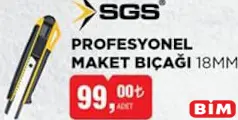 SGS PROFESYONEL MAKET BIÇAĞI